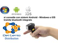 LETTORE CODICE A BARRE BARCODE SCANNER BLUETOOTH SENZA FILI WIRELESS android IOS