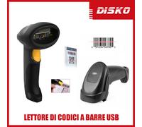 LETTORE CODICE A BARRE BARCODE SCANNER PISTOLA LASER SCANNER USB PREZZO