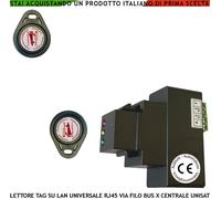 Lettore Decodifica Trasponder 2 TAG x Centrale Unisat Modulo LAN Universale RJ45