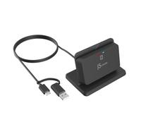 Lettore di carte intelligenti j5Create JUR261 USB Type-A/Type-C Nero