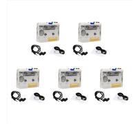 Lettore di cassette 5X Lettore di cassette audio MP3/CD con retromarcia automatica USB Convertitore di cassette MP3 con microfono integrato