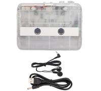 Lettore di cassette Bluetooth Lettore di cassette con inversione automatica e funzione di conversione MP3 Suono stereo nitido Sistema di ricarica