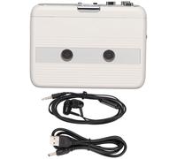 Lettore di cassette Bluetooth Lettore di cassette con inversione automatica e funzione di conversione MP3 Suono stereo nitido Sistema di ricarica