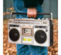 Lettore di cassette Bluetooth retrò, lettore CD classico, portatile stile anni '80, supporto ingresso SD/USB, con registrazione USB e registratore a cassetta, per viaggi, feste, riunioni