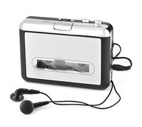 Lettore di cassette da MP3 Converter, lettore di cassette USB 2.0 portatile, Plug and Play Tape to PC Convertitore di cassette Digitalizzatore Adattatore per lettore Walkman retrò con auricolare