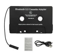 Lettore di cassette per auto, adattatore audio per auto, cassetta Dent Blue 5.0, adattatore audio a banda - cassetta di chiamata vivavoce per ascoltare musica mobile e voce della vo