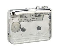 Lettore di cassette portatile FM, lettore audio musicale cassette da USB a convertitore MP3, Cassette con jack per cuffie da 3,5 mm, 2 batterie AA o adattatore di alimentazione USB