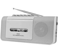 Lettore di Cassette retrò, Lettore di Cassette E Registratore Radio con Sintonizzazione Analogica Radio AM/FM, Microfono Incorporato E Batteria,Nero,outstanding78