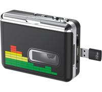 Lettore di cassette Retro MP3 USB Convertitore di cassette portatile con jack per cuffie da 3,5 mm, ritorno automatico - Nessun PC richiesto