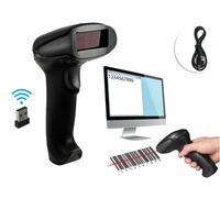 LETTORE DI CODICE A BARRE BARCODE SCANNER SENZA FILI WIRELESS LASER Q-A203