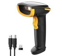 Lettore di Codici a Barre 1D 2D QR Pistola per Codici a Barre Wireless Plug and