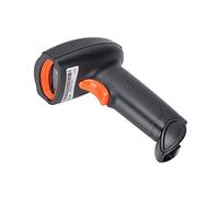 Lettore di codici a barre portatile, lettore di codici a barre Comunicazione bidirezionale antipolvere Piccolo da acquistare per regali(Arancio nero)