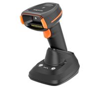 Lettore di codici a barre wireless 1D/2D con base di ricarica - Indicatore LED segnale acustico e vibrazione - Velocità di scansione 60 fps - Trigger manuale o automatico - Autonomia fino a 12 ore - C