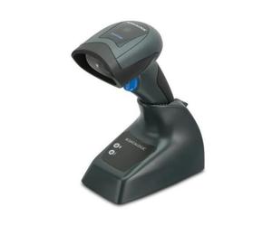 Lettore di codici a barre wireless Datalogic QM2131 Lettore wireless di codici 1D con frequenza radio a 433 MHz, portata fino a 25 m e base di