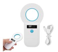 Lettore di etichette per animali, scanner per microchip per animali domestici per chip FDX-B/EMID 134,2 kHz e 125 kHz, scanner RFID portatile ricaricabile con archiviazione dati