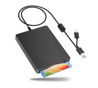 Lettore di floppy disk, unità floppy disk esterna da 3,5 pollici con USB Type-C, lettore di floppy disk