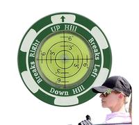 Lettore di golf verde, clip per cappello marcatore palla da golf,Allenatore di golf con accessori di formazione a bolle orizzontali | Guida alla formazione Clip per cappello versatile per un utile