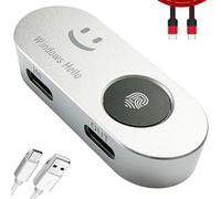 Lettore di impronte digitali USB portatile per PC e laptop Windows 10/11, scanner biometrico Windows Hello, tocco a 360°, accesso rapido (< 1 secondo), lettore di impronte digitali di tipo C con