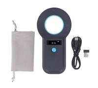 Lettore di Microchip per Animali Domestici 3 in 1 134,2 KHz 125 KHz, Scanner per Chip per Animali Neri Connettività Scanner per Tag 2,4 GHz + Bluetooth + USB