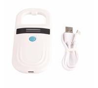 Lettore di Microchip Per Cani, Scanner Per Chip Ricaricabile USB Per Animali Scanner Per Microchip Bianco Per Cani
