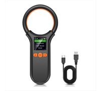 Lettore di microchip RFID EMID per animali domestici, 500 registrazioni di archiviazione, scanner di chip a 15 cifre per cani/gatti/maiali/animali