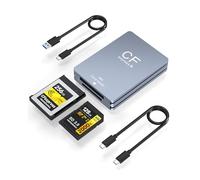 Lettore di schede 3 in 1 CFexpress tipo B + XQD + SD | USB 3.2 Gen 2, 10 Gbps | Compatibilità a doppio slot per serie G/M, Lexar e altri | Funziona con Windows, Mac OS, Linux