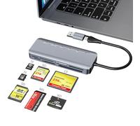 Lettore di schede 7 in 1 Memory Stick Pro Duo, USB-C Multi Card Reader per SD/TF/CF/MS/XD, lettore di schede SD per iPhone, tablet, laptop, Windows, Linux, Android, fotocamera, Game Track Camera