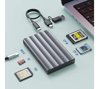 Lettore di Schede CFexpress Tipo A/B,Lettore di Schede 4-in-1 UHS-II SD 4.0 e Micro SD/TF, USB 3.2 Gen2 a 10 Gbit/s, Lettore di Schede CFexpress Tipo B+Tipo A Compatibile con Windows/Mac/Linux/Android
