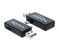 Lettore di schede Delock 91731 USB 2.0 per MicroSD e SD