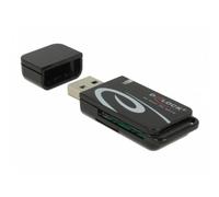 Lettore di schede Delock Mini USB 2.0 SD MicroSD MMC Nero 480 Mbit/s