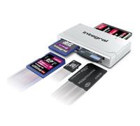 Lettore di schede di memoria - Card Reader - Compatibile con PC e Mac - USB Hi-Speed - Indicatore LED - Compatto