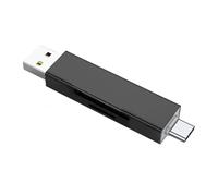 Lettore di schede di memoria compatto a doppio slot USB A Type C Interfacce per vari sistemi operativi Affidabilità Gestione dei file Lettore di schede USB C