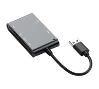 Lettore di schede di memoria multiplo 6 in 1 Smart/MS/M2/TF/SIM/SD Card Reader per Windows Mac Nessuna applicazione richiesta Plug and Play (USB)