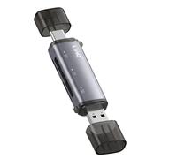 Lettore di Schede di Memoria SD / MicroSD / CF Doppio Connettore USB-C e USB-A