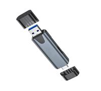 Lettore di schede di memoria USB 2.0 tipo C con design a doppia fessura senza soluzione di continuità trasferimento dati per telefoni cellulari, computer, tablet, lettore di schede TF