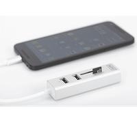 Hub Otg 3 Porte Tipo C Usb 2.0 Con Lettore Di Schede Digitus