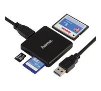 Lettore di schede Hama Multi-Card (CF I, SD, microSD, SDHC, microSDHC, SDXC, microSDXC) - USB 3.0 - HAMA