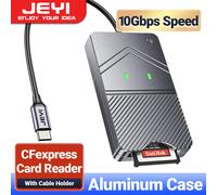 Lettore di schede JEYI CFexpress, lettore USB 3.2 Gen2 10Gbps CFE tipo B, adattatore per scheda di memoria con custodia in alluminio per Windows/MacOS/Android