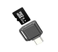 Lettore di schede Micro SD Adattatore USB C per iPhone 17 16 15 Pro Max Compatibile con Samsung Galaxy S25 Ultra Digital Camera per Apple per iPad Type C Memory Stick Laptop Transfer Flash Slot TF