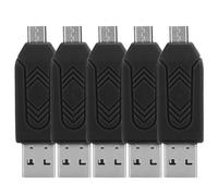 Lettore di schede Micro SD, design nascosto per un comodo trasferimento dati, capacità reale e plug and use per una facile connettività (5 pezzi)