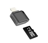 Lettore di schede micro SD per iPhone14 13 12 Pro Max Adattatore fotocamera digitale Lightning per Apple Trasferimento di memoria per iPad TF MFI Accessori certificati Cavo Compact Connect Foto Flash