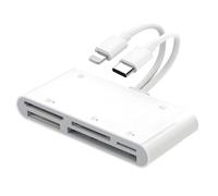 Lettore di schede multifunzione da 7 pollici con interfacce di tipo C, supporta schede TF SD XD CF MS USB Mobile Hard Disk Plug and Play Carica durante l'utilizzo di telefoni compatibili e computer