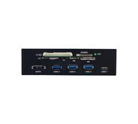 Lettore di Schede Multifunzione da Pannello Frontale da 5,25" per Unità Ottica Desktop, USB 3.0 e USB 2.0, Tutto In 1, per CF, , TF, MS e M2