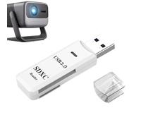 Lettore di schede per telefono cellulare, lettore di schede USB 3.0 | Adattatore per schede flash da 5 Gbps | Lettore di schede a 2 slot, mirino per fotocamera multifunzionale per PC, computer Portti