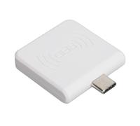 Lettore di Schede RFID Contactless 13,56 MHz Type C per Smartphone Windows Mobile Bianco