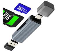 Lettore di schede SD Adattatore da USB-C a USB Lettore di schede per iPhone 17 16 Pro Max per iPad per Apple Compatibile con Samsung S25 Micro SD OTG TF Fotocamera al telefono cellulare Lettore di