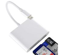 Lettore di schede SD Adattatore Lightning a Card Reader di Micro SD Memoria Compact Flash CF Digital Camera Photo per iPhone 14 13 12 Pro Max per Apple Presa TF per iPad Accessori Dispositivo Adapter