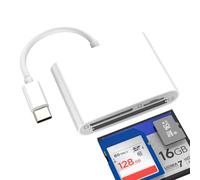 Lettore di schede SD Adattatore USB C a Micro SD per iPhone 17 16 15 Pro Max Card Reader Compact Flash Memoria CF Esterna Compatibile con Samsung per Apple Mac Hub Multi PC per iPad Memory Stick