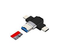 Lettore di schede SD Adattatore USB C Fotocamera digitale per iPhone17 16 15 14 Pro Max per Apple Memory Stick Lightning Multi Transfer Android Converter Laptop Type C Flash TF PC Cable Compact