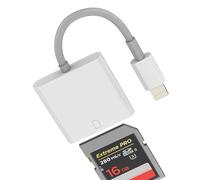Lettore di Schede SD Lightning per iPhone 14 13 12 Pro Max per iPad Adattatore Lettore di Schede Cavo Adattatore Certificato MFI per Apple Fotocamera Digitale Fotocamera Fotocamera Digitale Memoria